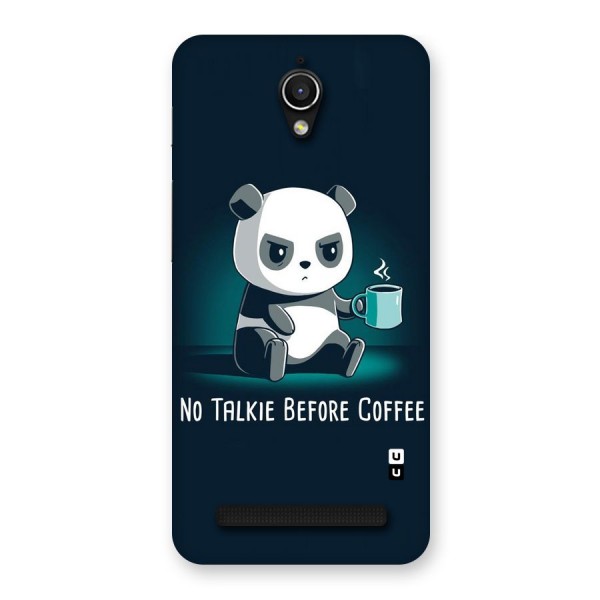 No Talkie Before Coffee Back Case for Zenfone Go