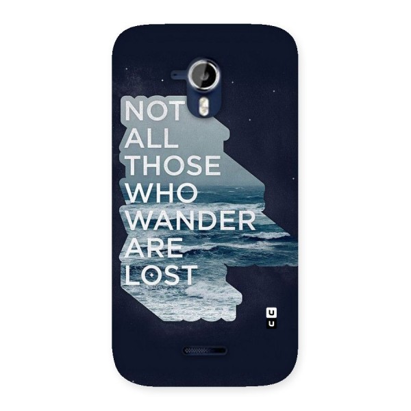 Not Lost Back Case for Micromax Canvas Magnus A117