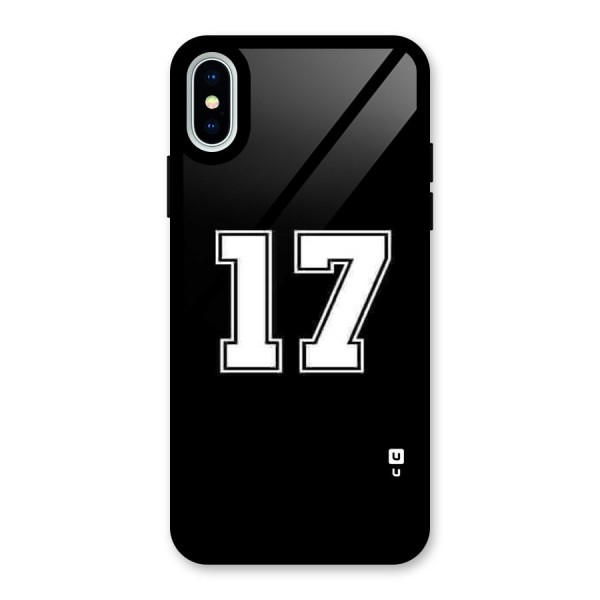 Number 17 Glass Back Case for iPhone X