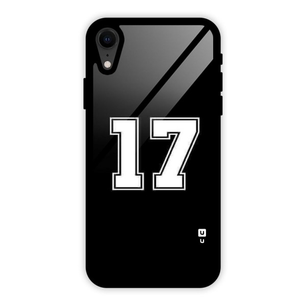 Number 17 Glass Back Case for iPhone XR