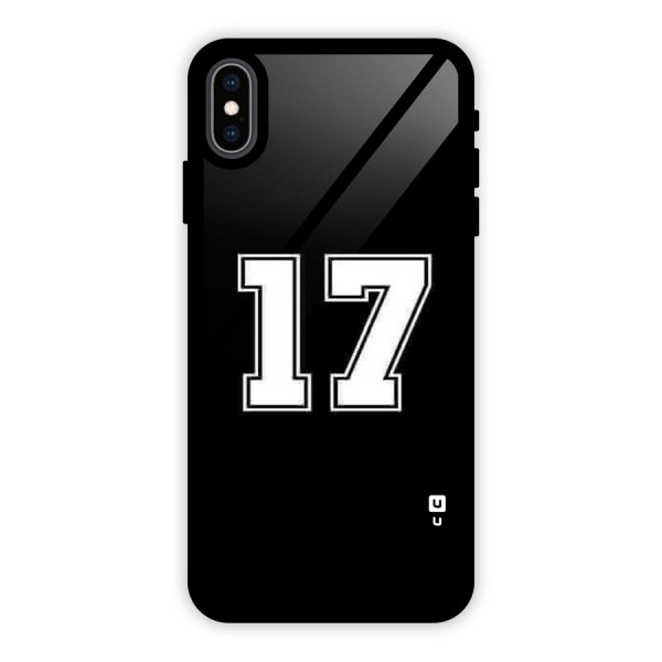 Number 17 Glass Back Case for iPhone XS Max