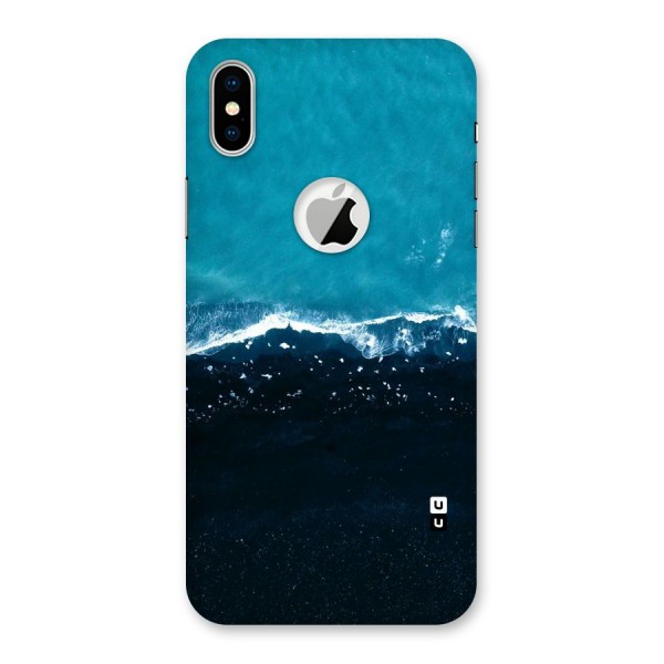Ocean Blues Back Case for iPhone X Logo Cut