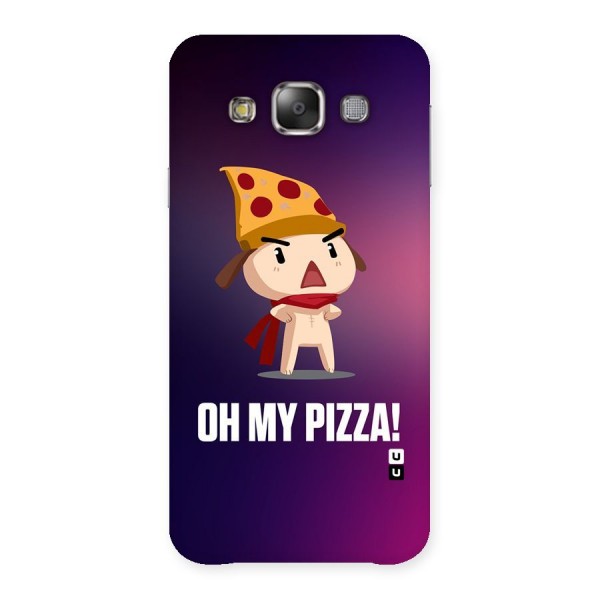 Oh My Pizza Back Case for Galaxy E7