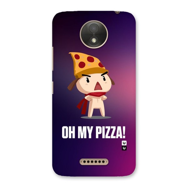 Oh My Pizza Back Case for Moto C Plus