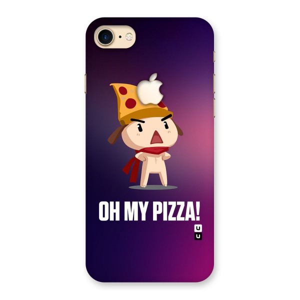 Oh My Pizza Back Case for iPhone 7 Apple Cut