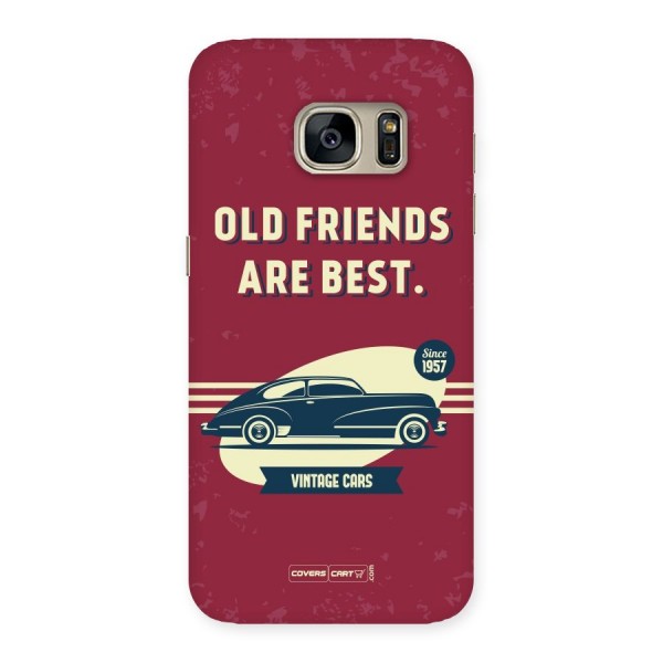 Old Friends Vintage Car Back Case for Galaxy S7