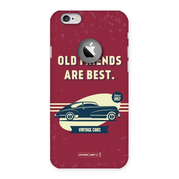 Old Friends Vintage Car Back Case for iPhone 6 Logo Cut