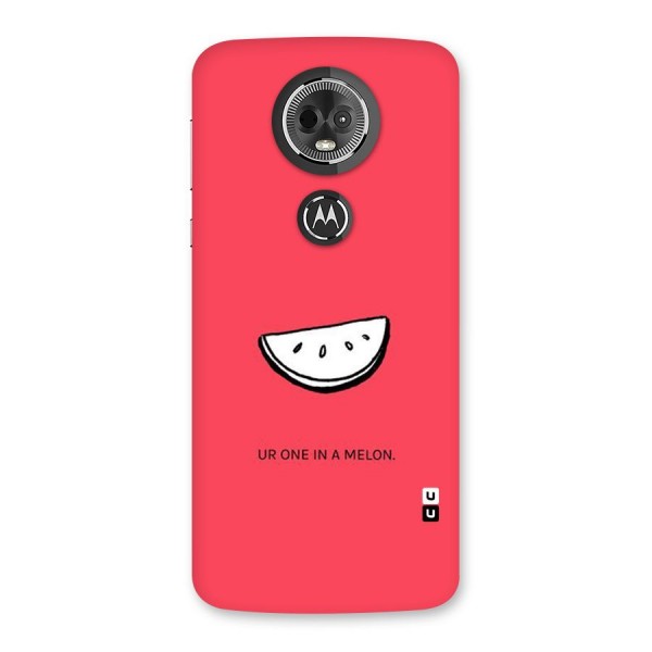 One In Melon Back Case for Moto E5 Plus