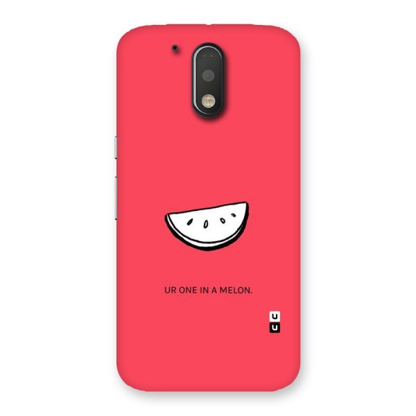 One In Melon Back Case for Motorola Moto G4 Plus
