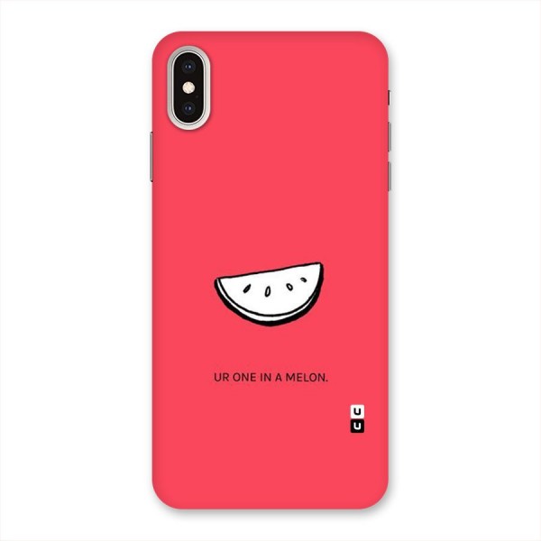 One In Melon Back Case for iPhone XS Max