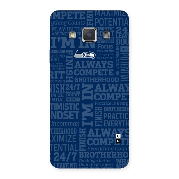 Optimistic Blue Back Case for Galaxy A3