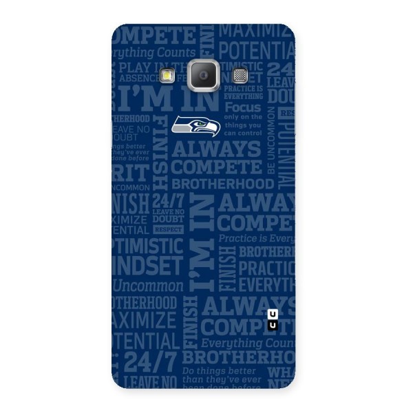 Optimistic Blue Back Case for Galaxy A7