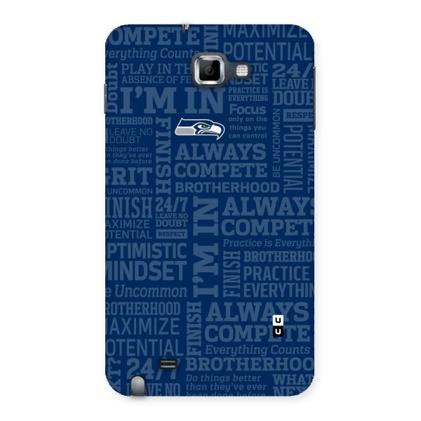 Optimistic Blue Back Case for Galaxy Note