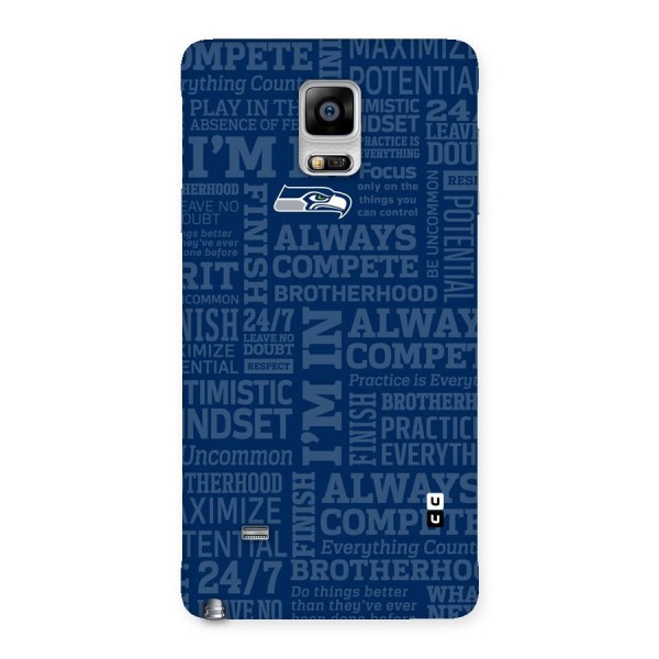 Optimistic Blue Back Case for Galaxy Note 4