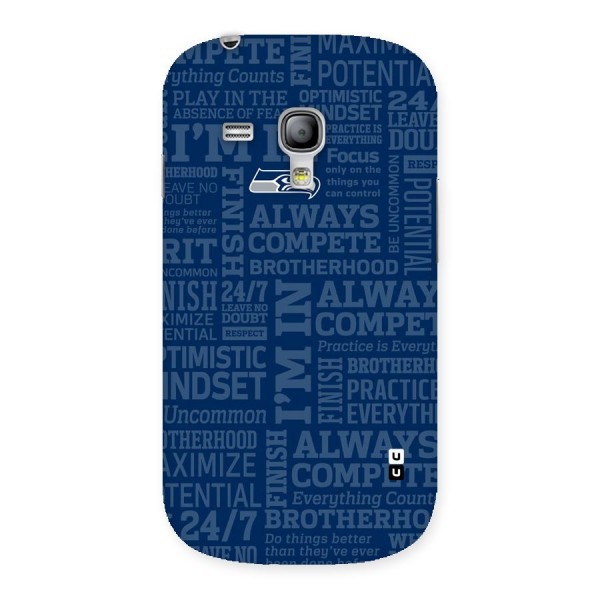 Optimistic Blue Back Case for Galaxy S3 Mini