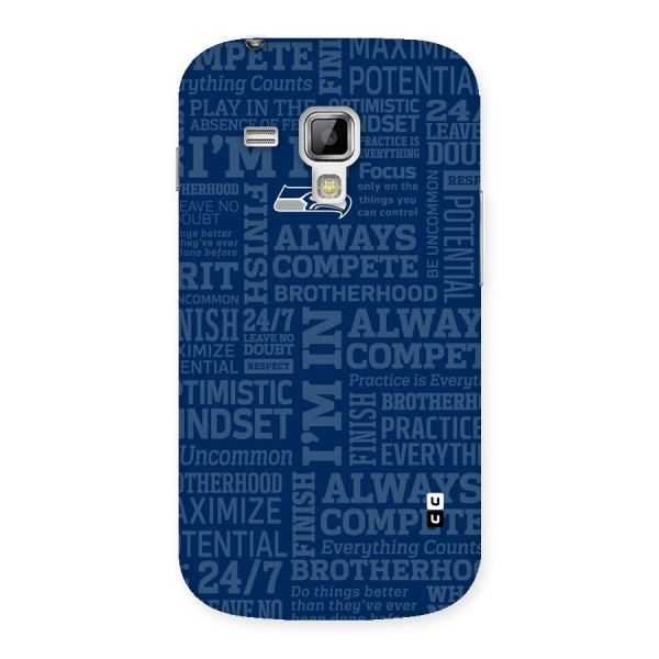 Optimistic Blue Back Case for Galaxy S Duos