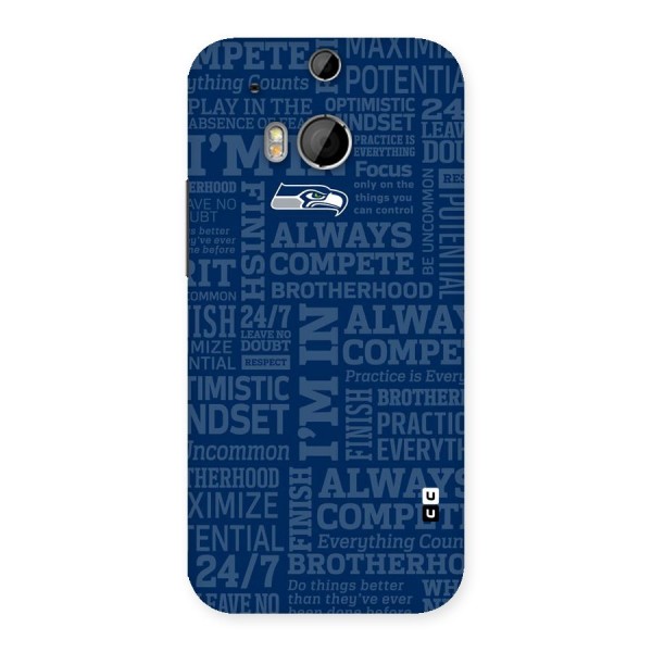 Optimistic Blue Back Case for HTC One M8