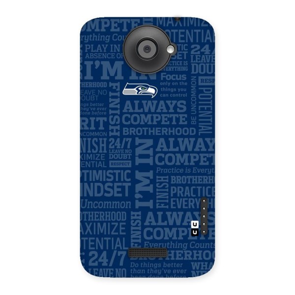 Optimistic Blue Back Case for HTC One X