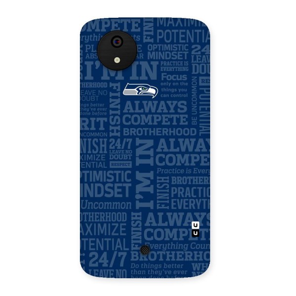 Optimistic Blue Back Case for Micromax Canvas A1