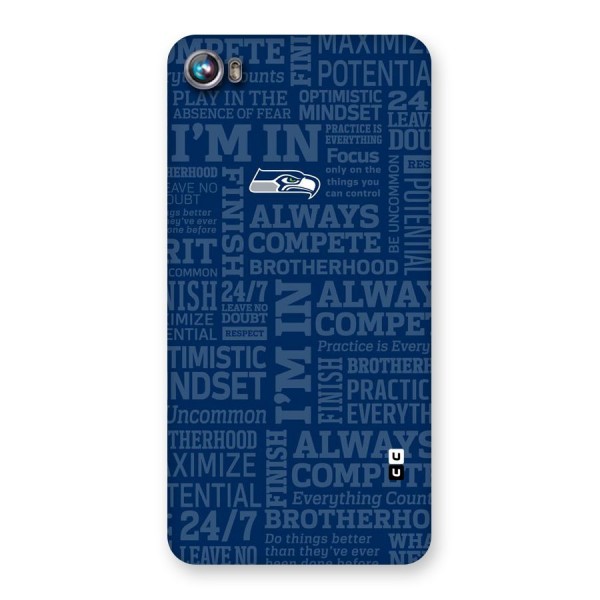 Optimistic Blue Back Case for Micromax Canvas Fire 4 A107