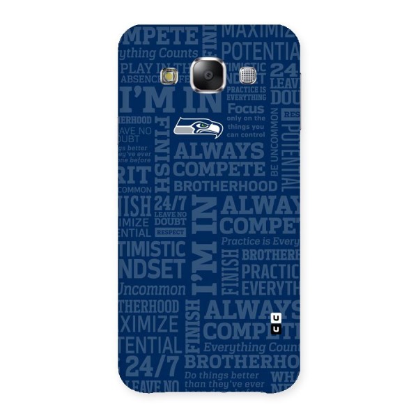 Optimistic Blue Back Case for Samsung Galaxy E5