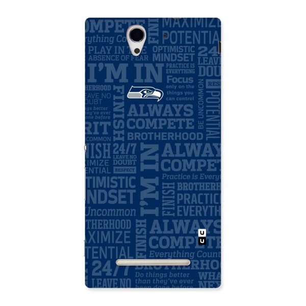 Optimistic Blue Back Case for Sony Xperia C3