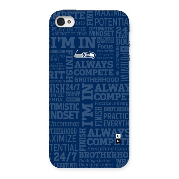 Optimistic Blue Back Case for iPhone 4 4s