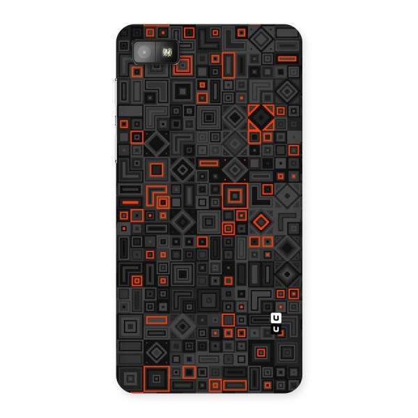 Orange Shapes Abstract Back Case for Blackberry Z10
