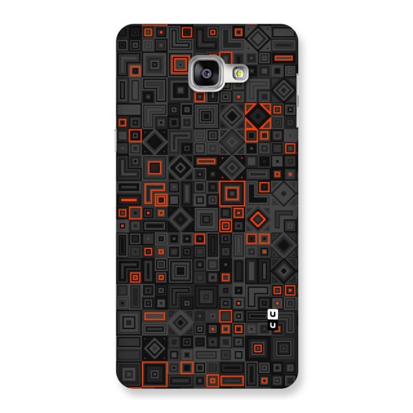 Orange Shapes Abstract Back Case for Galaxy A9