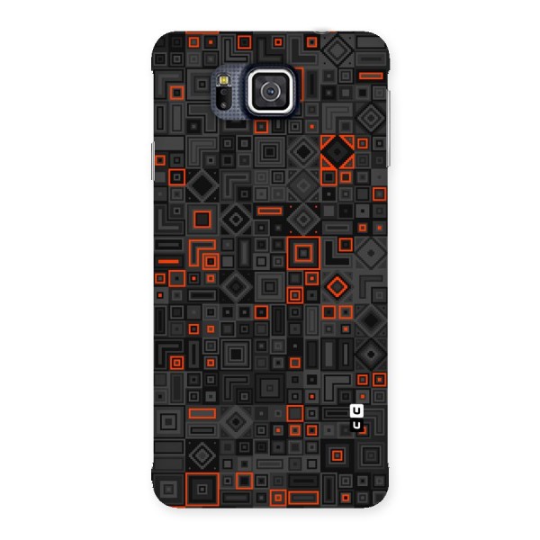 Orange Shapes Abstract Back Case for Galaxy Alpha