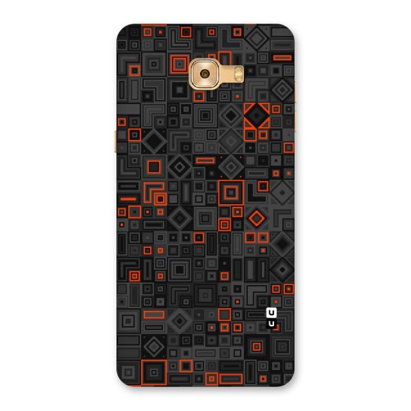 Orange Shapes Abstract Back Case for Galaxy C9 Pro