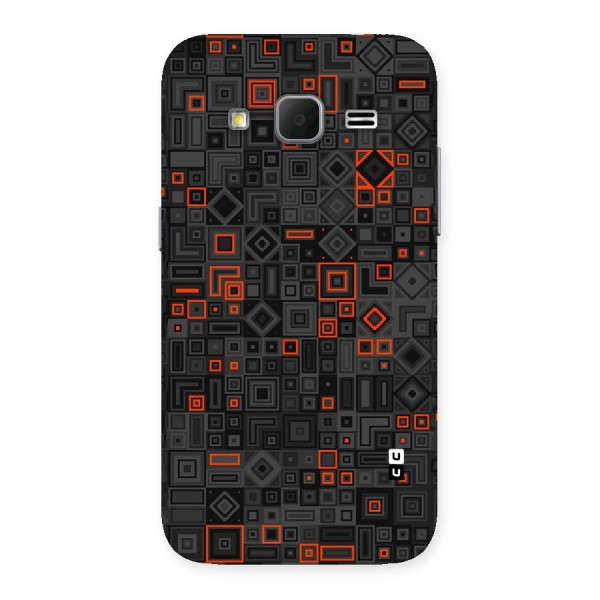 Orange Shapes Abstract Back Case for Galaxy Core Prime