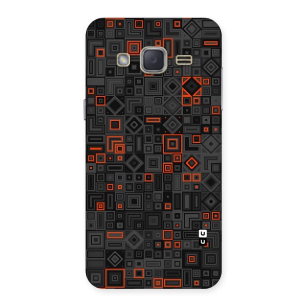 Orange Shapes Abstract Back Case for Galaxy J2