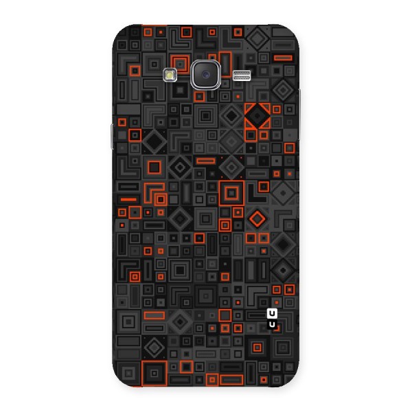 Orange Shapes Abstract Back Case for Galaxy J7