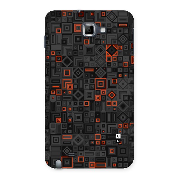 Orange Shapes Abstract Back Case for Galaxy Note