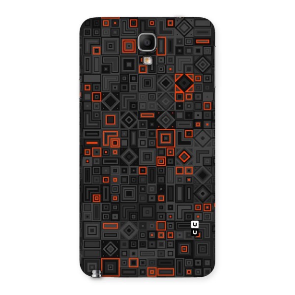 Orange Shapes Abstract Back Case for Galaxy Note 3 Neo
