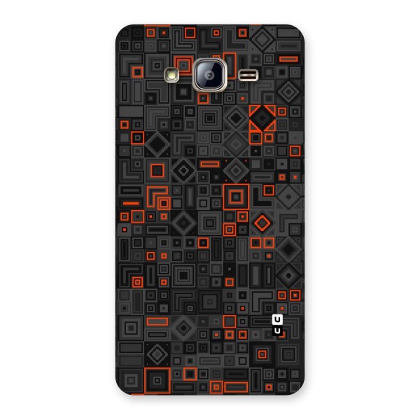 Orange Shapes Abstract Back Case for Galaxy On5