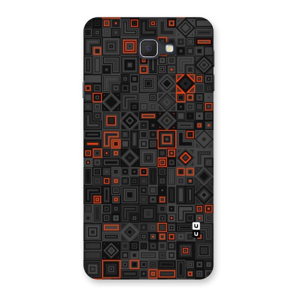 Orange Shapes Abstract Back Case for Galaxy On7 2016
