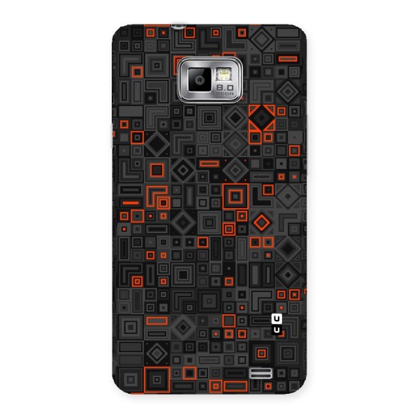 Orange Shapes Abstract Back Case for Galaxy S2