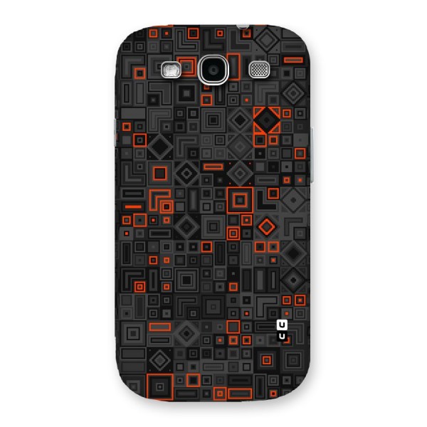 Orange Shapes Abstract Back Case for Galaxy S3