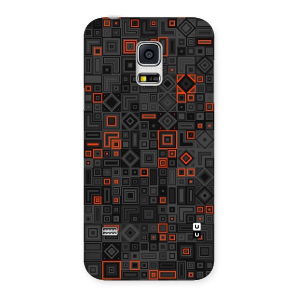Orange Shapes Abstract Back Case for Galaxy S5 Mini