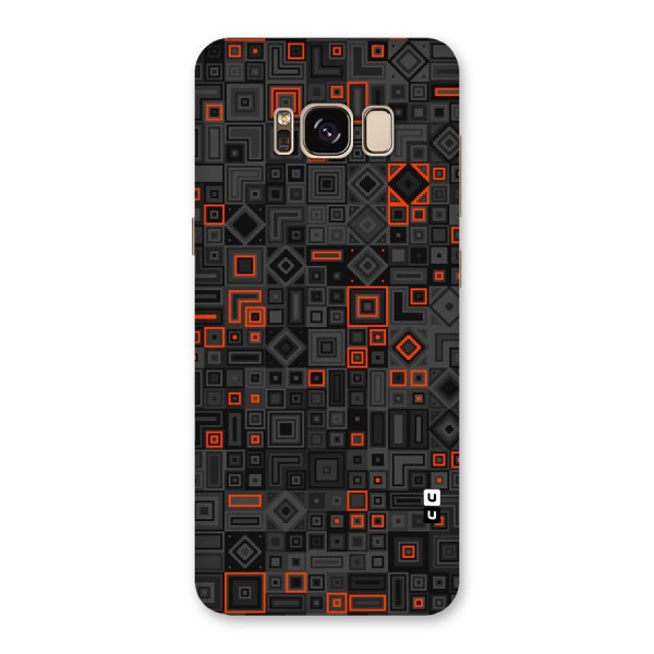 Orange Shapes Abstract Back Case for Galaxy S8