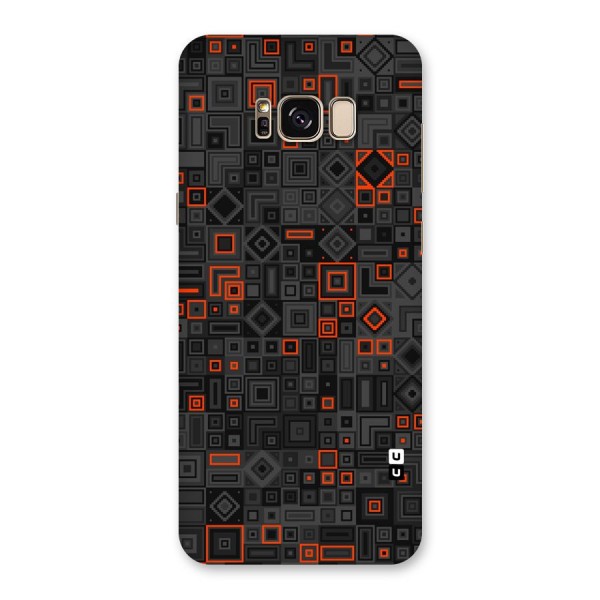 Orange Shapes Abstract Back Case for Galaxy S8 Plus
