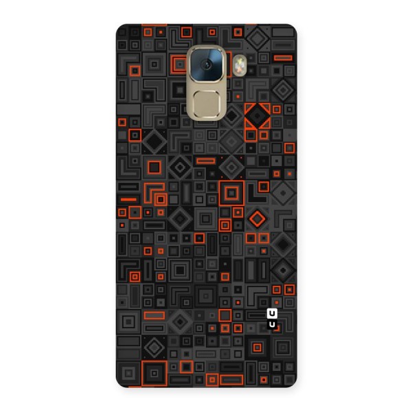 Orange Shapes Abstract Back Case for Huawei Honor 7