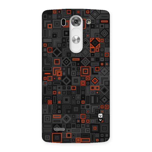 Orange Shapes Abstract Back Case for LG G3 Beat