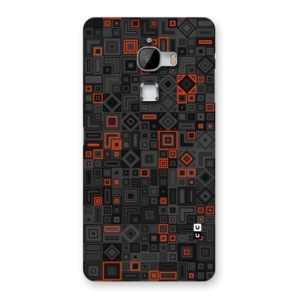 Orange Shapes Abstract Back Case for LeTv Le Max