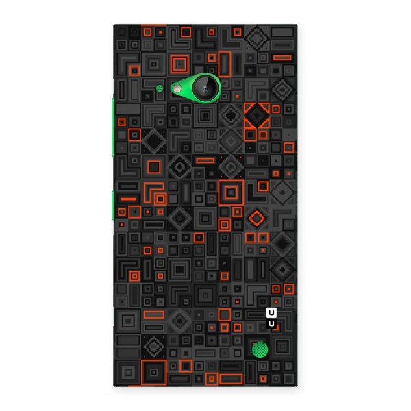 Orange Shapes Abstract Back Case for Lumia 730