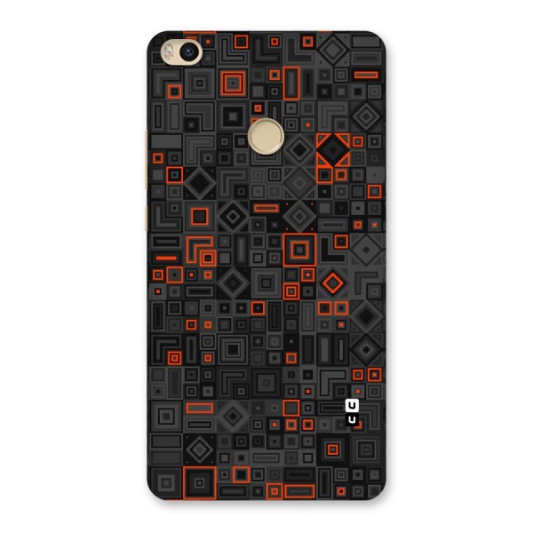 Orange Shapes Abstract Back Case for Mi Max 2