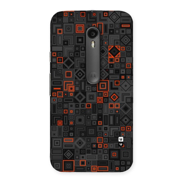 Orange Shapes Abstract Back Case for Moto G3