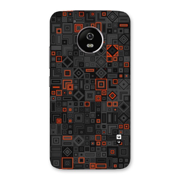 Orange Shapes Abstract Back Case for Moto G5